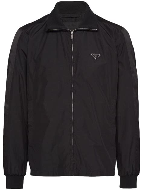 seta prada|Seta Tec Blouson in Silk Blend PRADA .